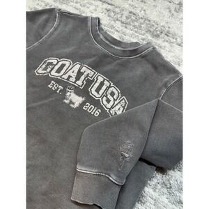GOAT USA Sweatshirt Kids Youth XL Gray Graphic Pullover Crewneck